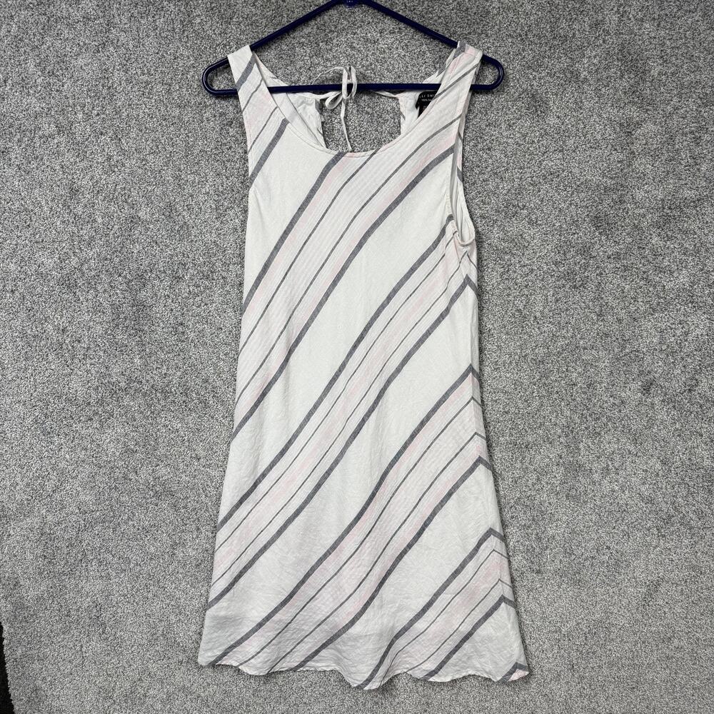 Willi Smith Linen Sundress 8 Coastal Grandma Mediterranean Summer Resortwear